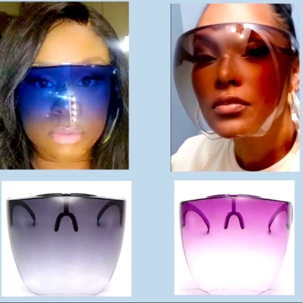 Acrylic Face Shields Brown FACE SHIELD-men…women - Picture 4 of 11